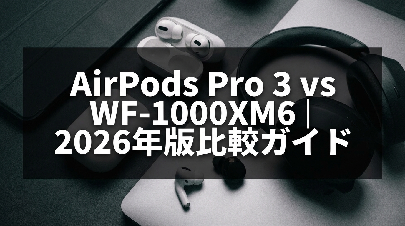 AirPods Pro 3 vs WF-1000XM6｜2026年版比較ガイド