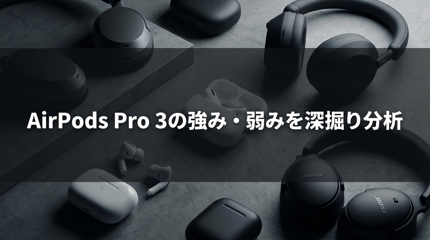 AirPods Pro 3の強み・弱みを深掘り分析