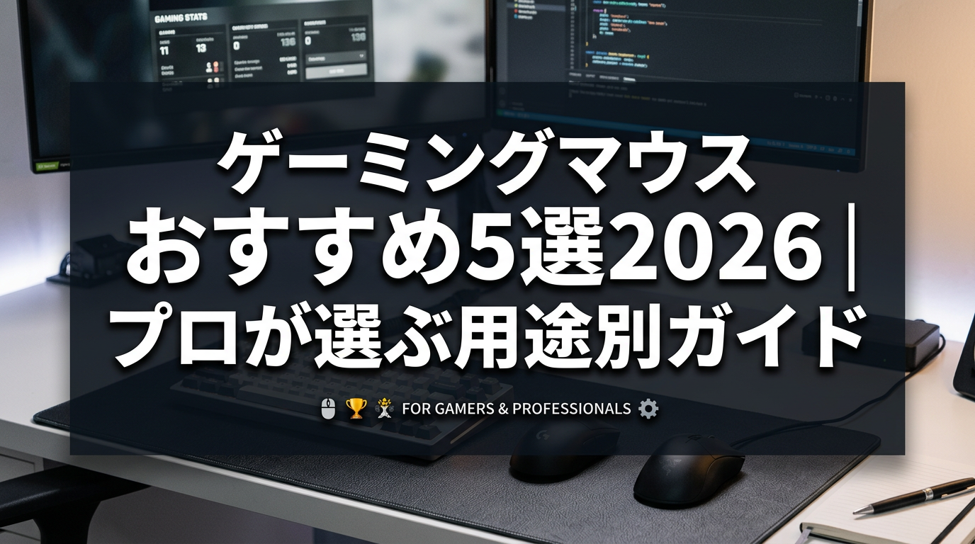 ゲーミングマウス おすすめ5選2026｜プロが選ぶ用途別ガイド
