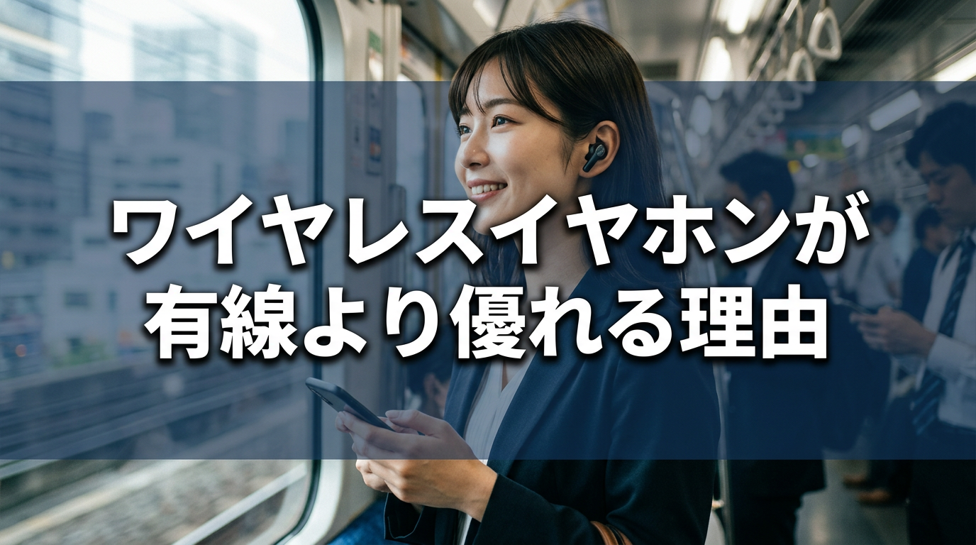 ワイヤレスイヤホンが有線より優れる理由