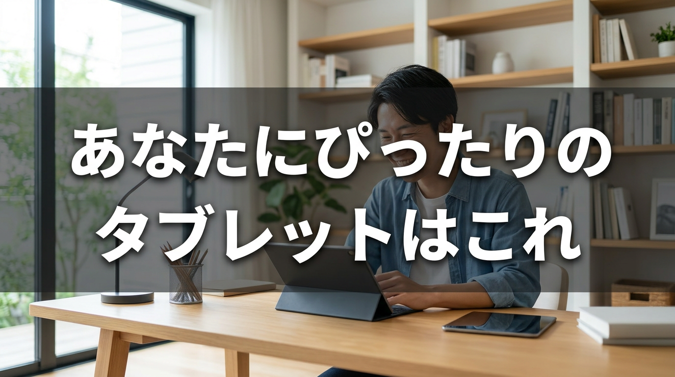 あなたにぴったりのタブレットはこれ