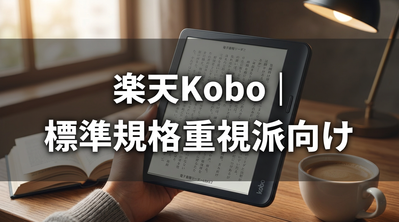 楽天Kobo|標準規格重視派向け