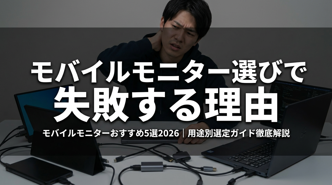 モバイルモニター選びで失敗する理由