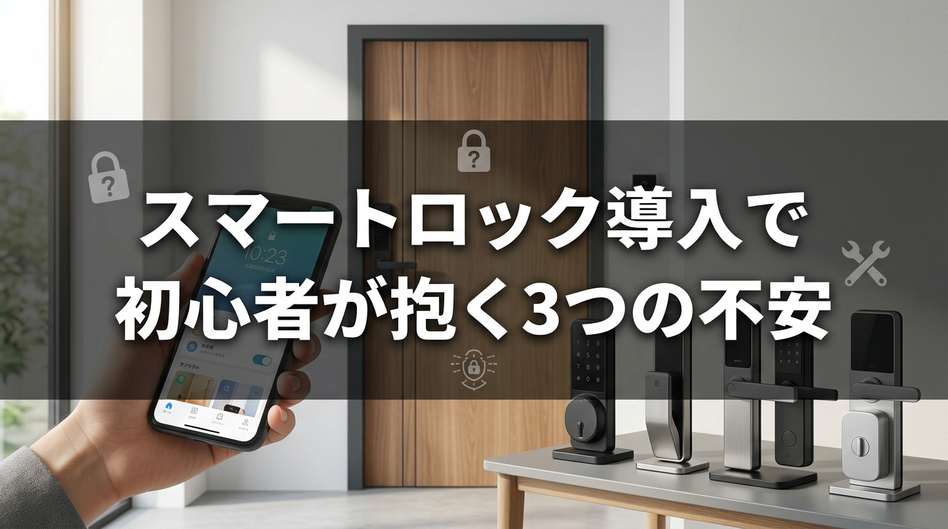 スマートロック導入で初心者が抱く3つの不安