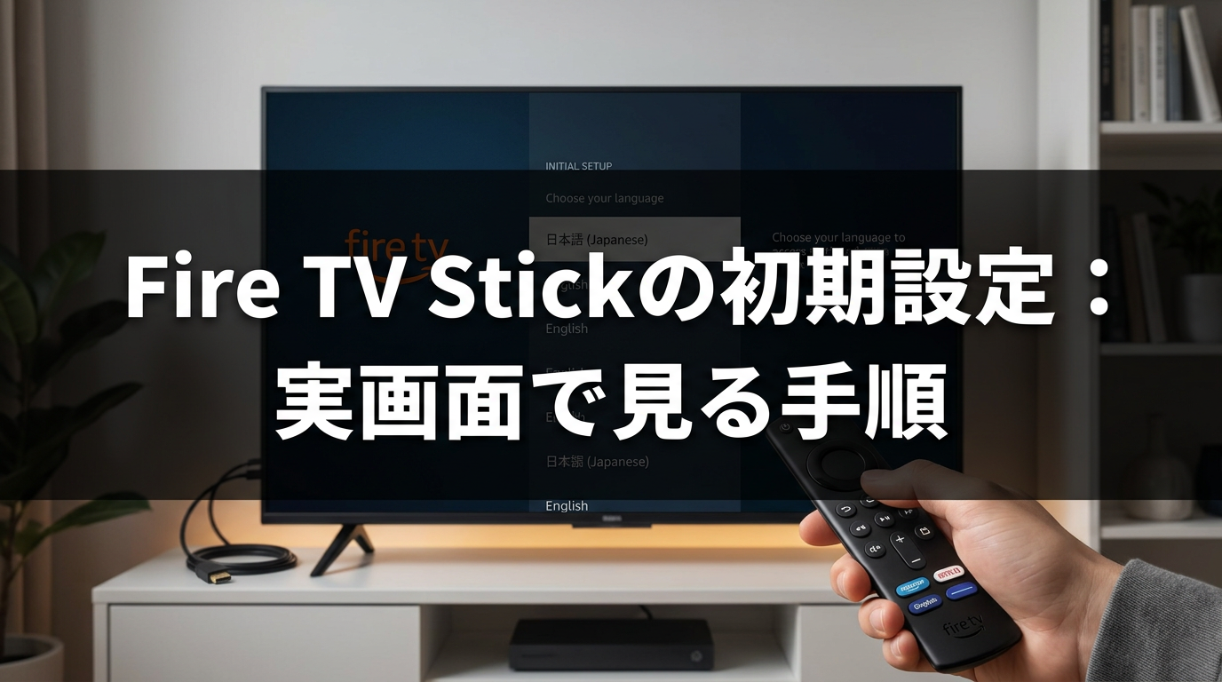 Fire TV Stickの初期設定:実画面で見る手順