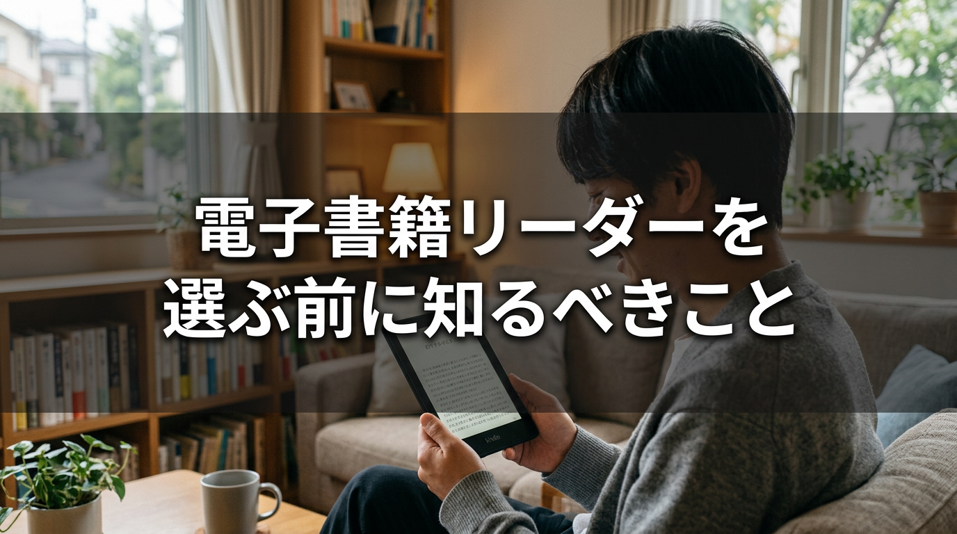 電子書籍リーダーを選ぶ前に知るべきこと